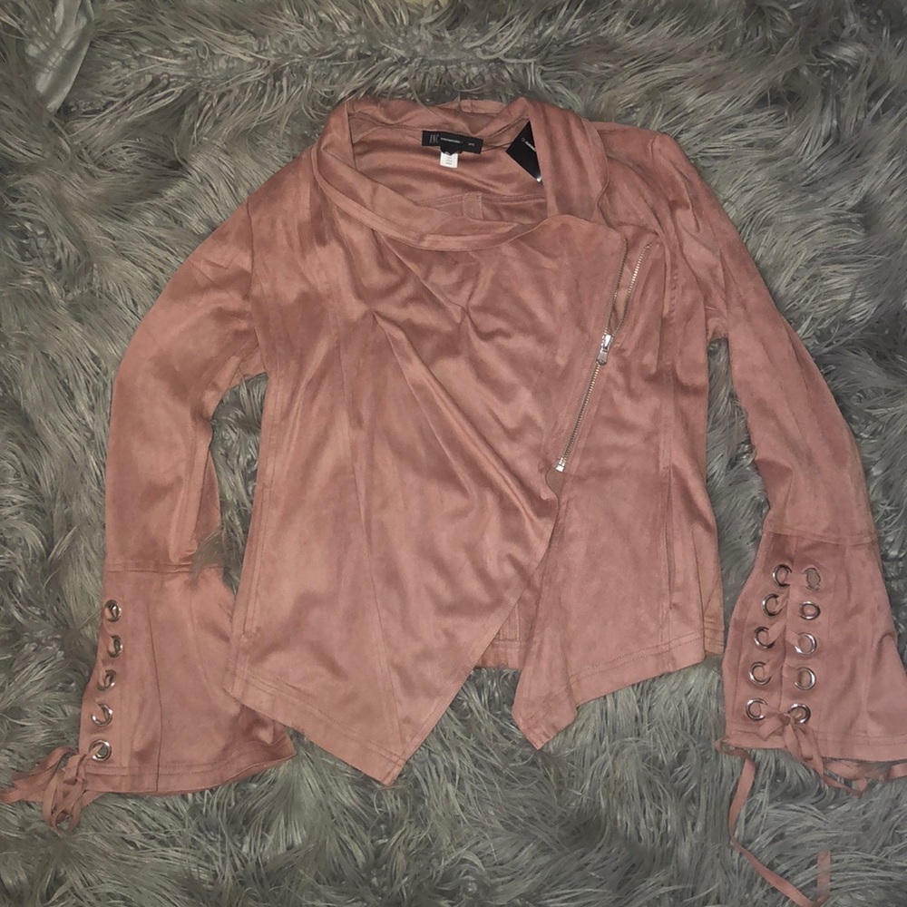 INC Peony Garden Suede Jacket